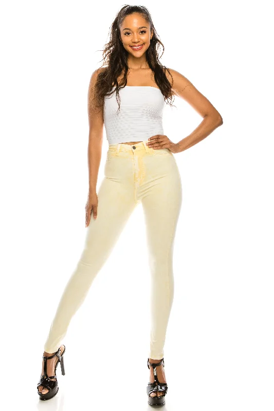 4633 Super High Waisted Mineral Overdye Skinny Jeans