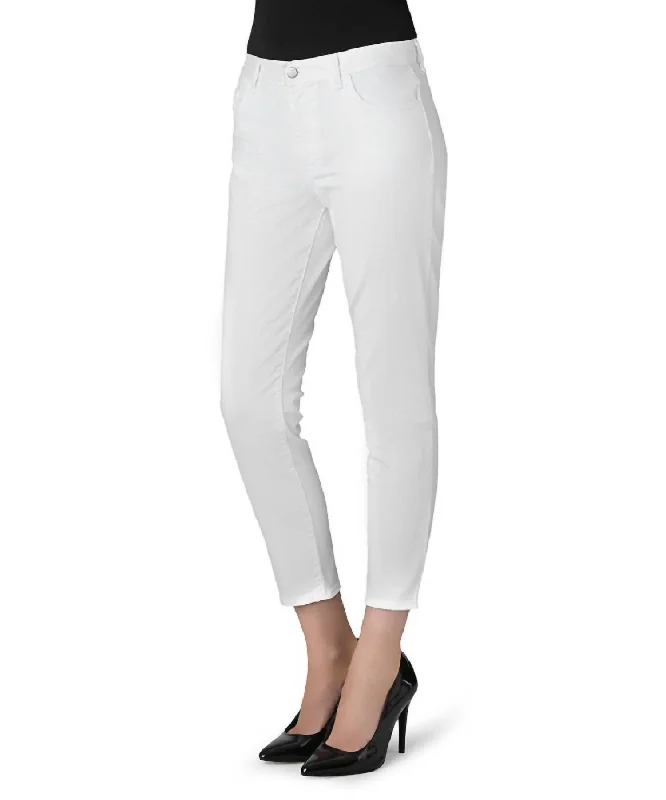 Women Tessa High Rise Tapered Crop Jeans In White