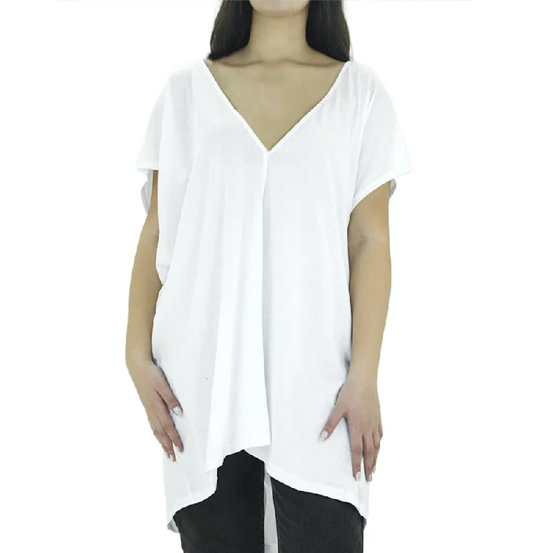 Women's Plain Casual Top,White