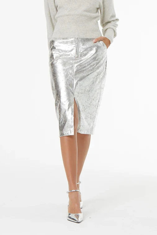 London Metallic Skirt