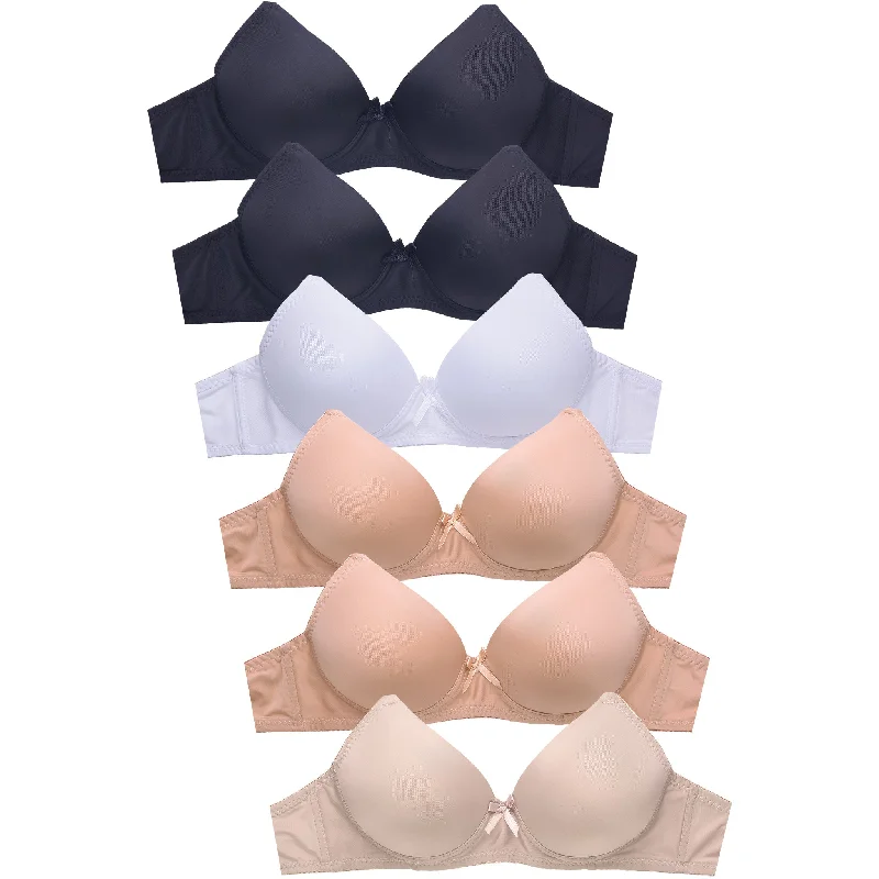 MAMIA LADIES FULL CUP PLAIN NO WIRE BRA (BR4320PN1)