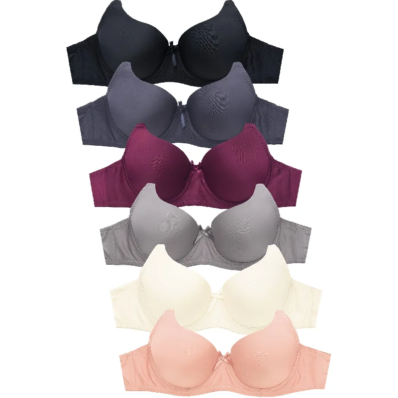 MAMIA LADIES FULL CUP PLAIN BRA (BR4600P5)